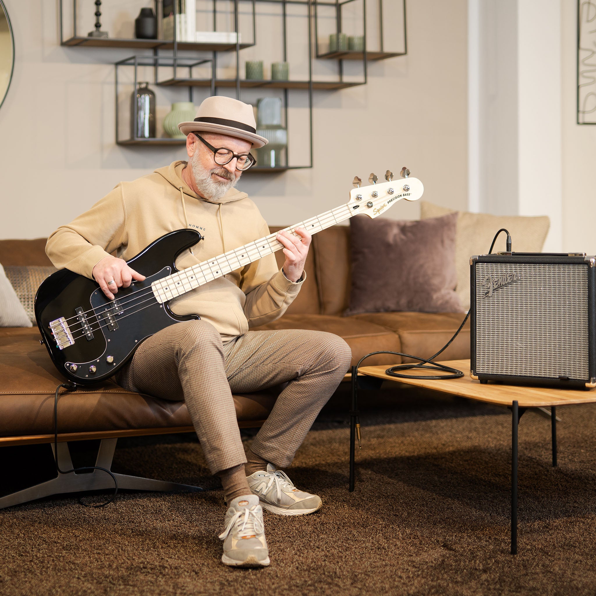 E-Bass-Set PJ Bass Set in Schwarz.