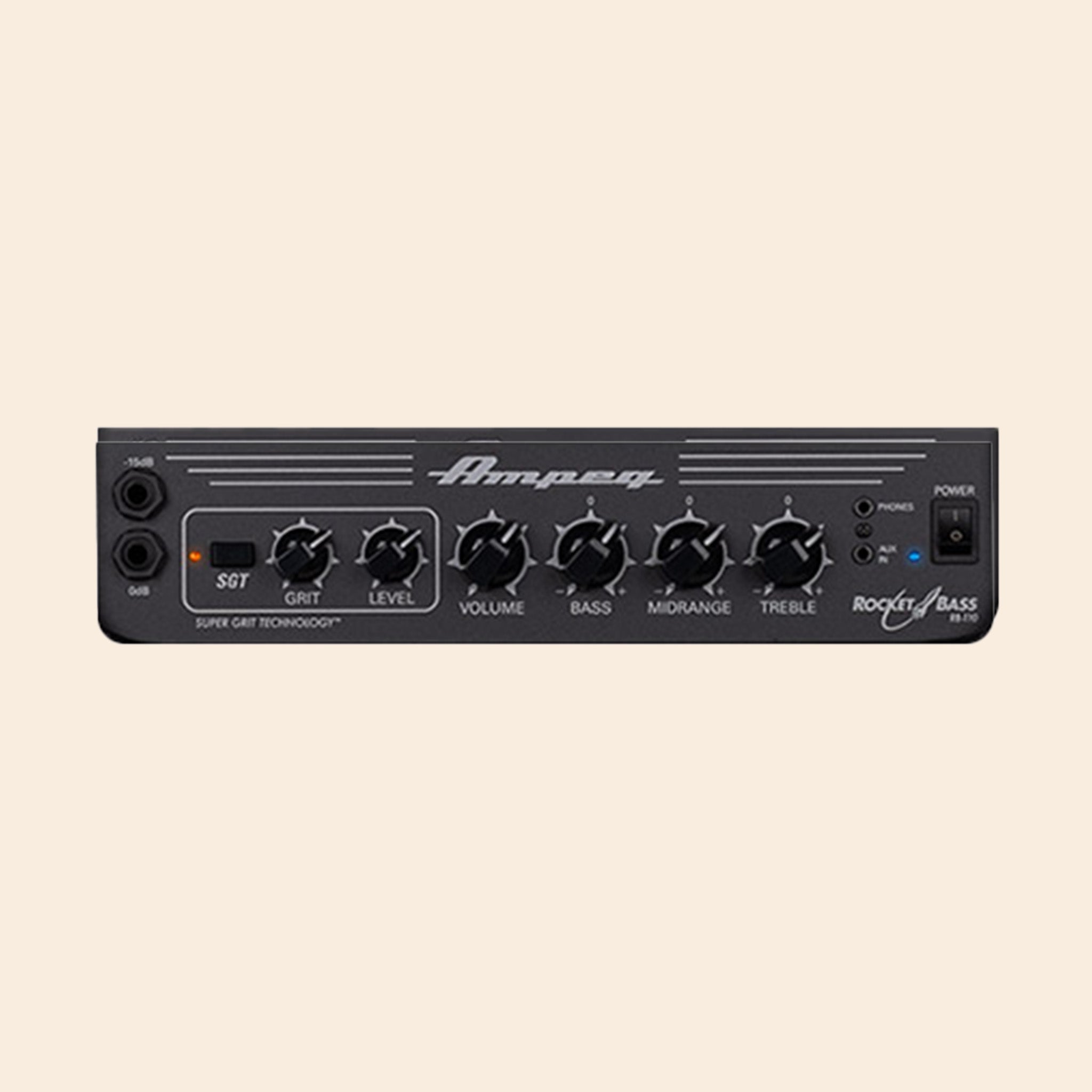 Bassverstärker Ampeg Rocket Bass RB-110 in Schwarz, Live, Proberaum, Bühne.