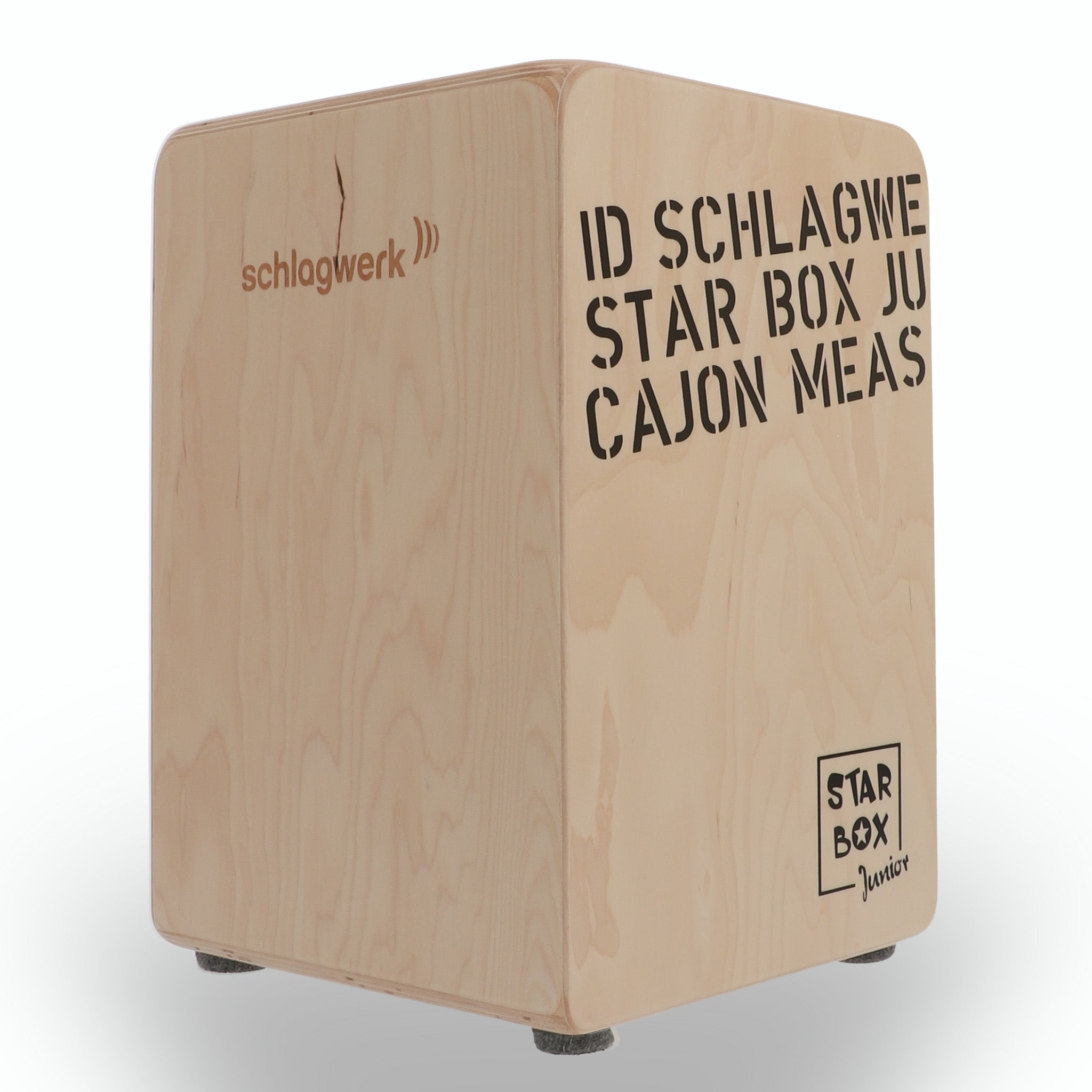 Cajon Schlagwerk Star Box CP400SB in Naturholz für Kinder