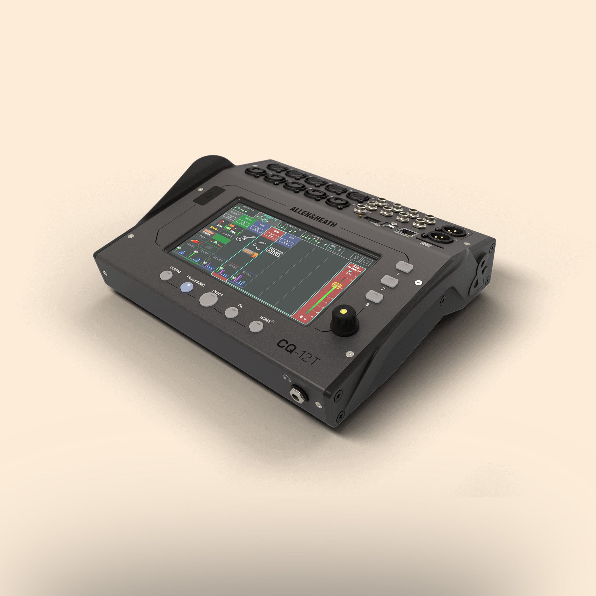 Digitalmischpult Allen & Heath CQ-12T in Schwarz, Studio, Live, Recording.