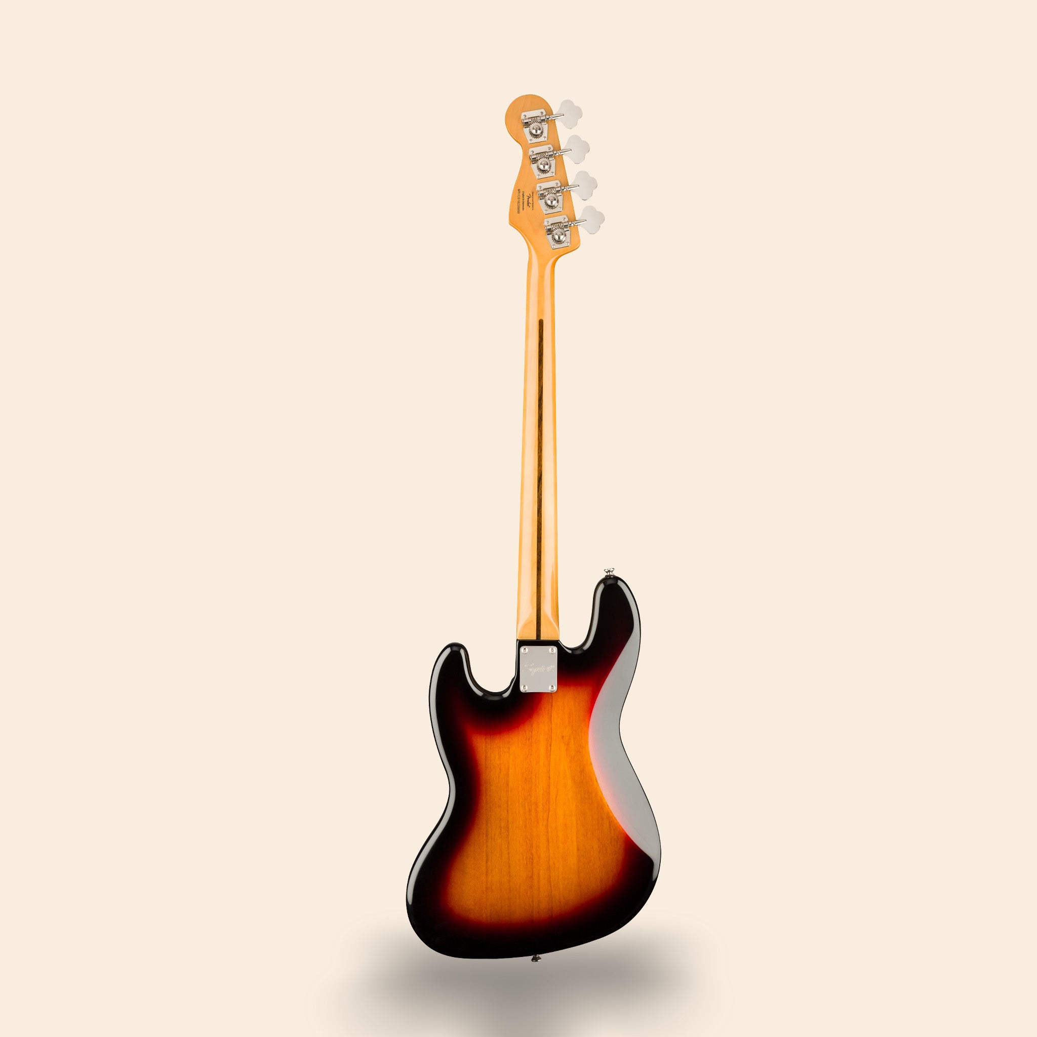 E-Bass Squier Classic Vibe 60s Jazz Bass in 3-Tone Sunburst, Live, Studio, Bühne.