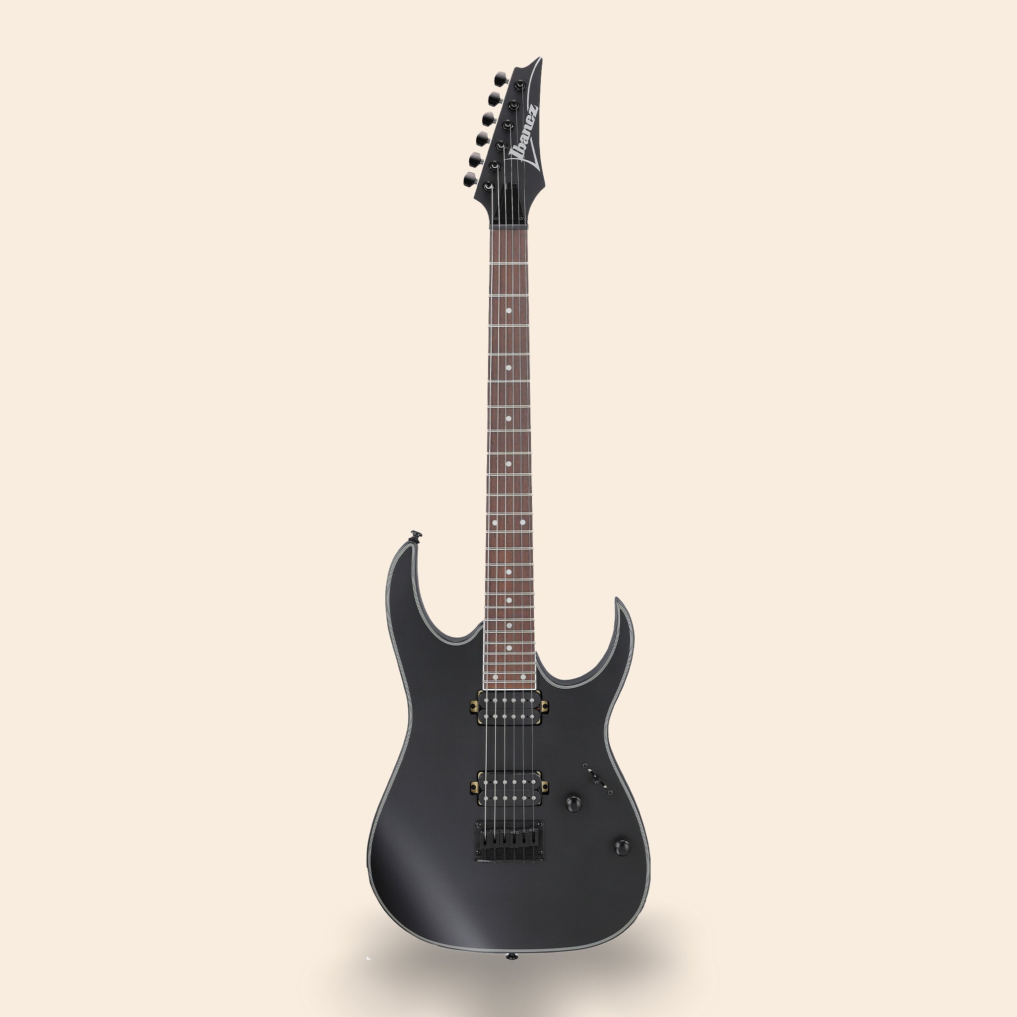 E-Gitarre Ibanez RG421EX-BKF in Schwarz, Live, Studio, Bühne.