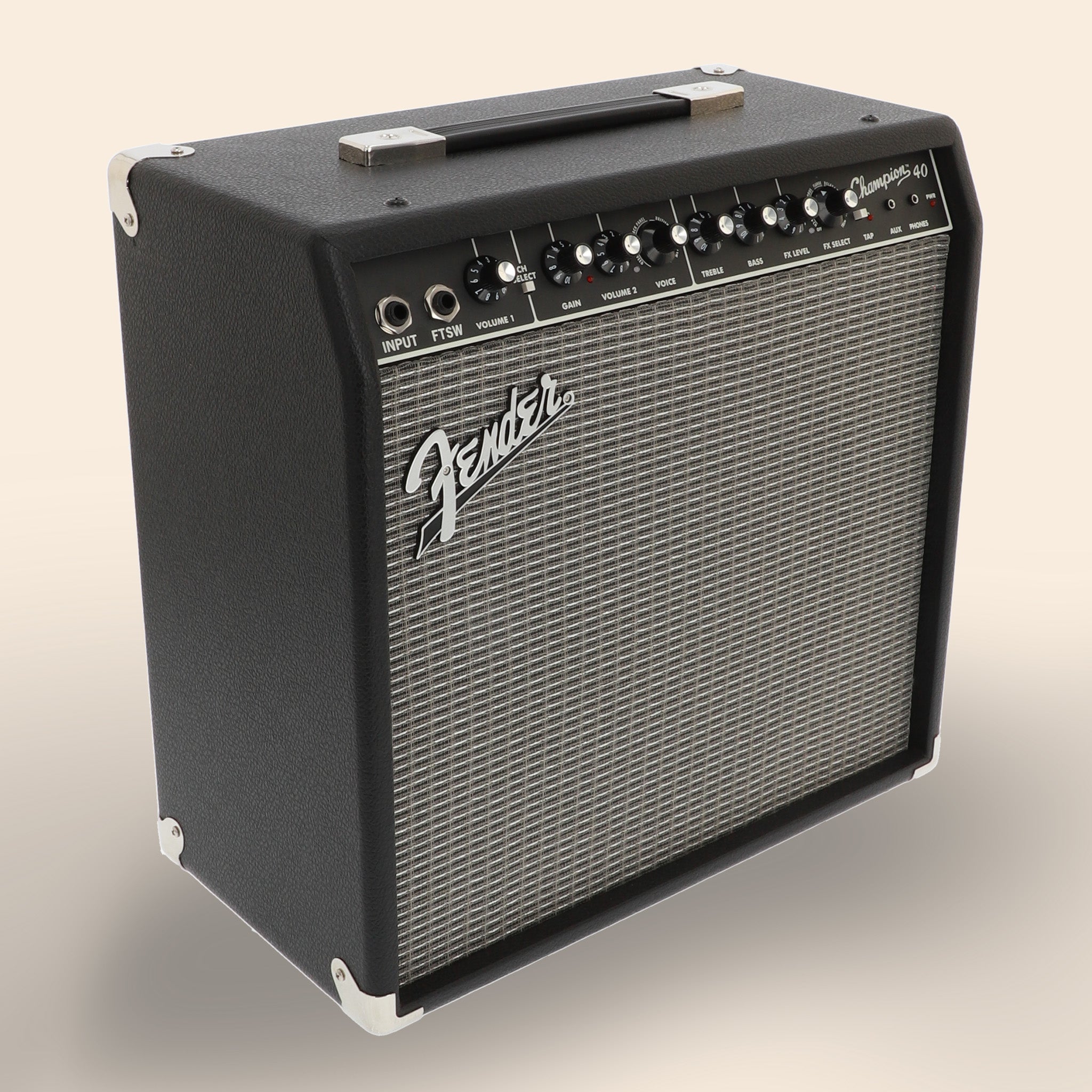 Gitarrenverstärker Fender Champion 40 in Schwarz.