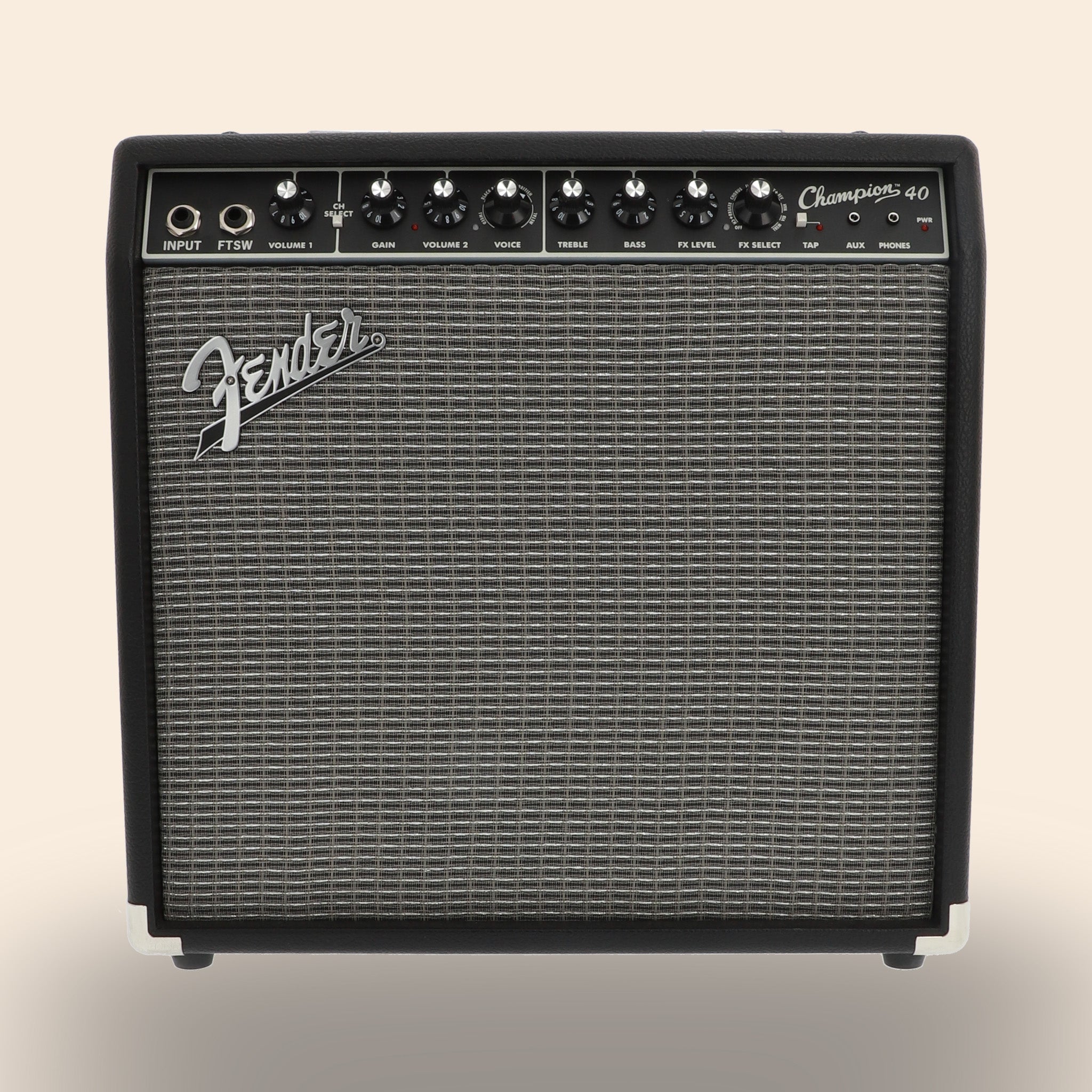 Gitarrenverstärker Fender Champion 40 in Schwarz.