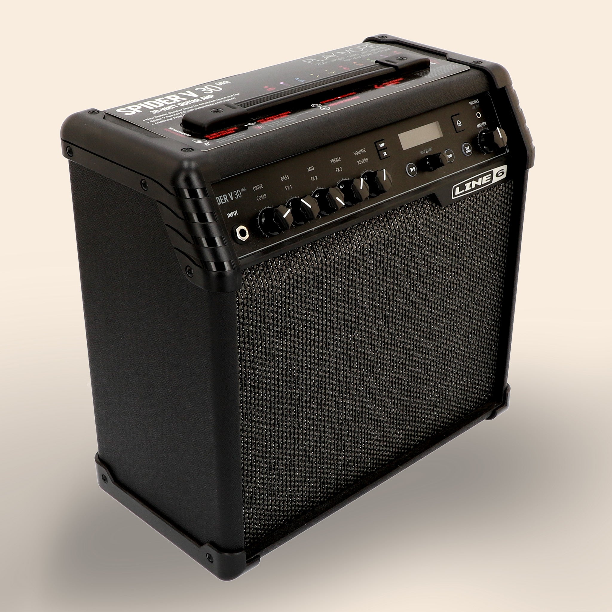 Gitarrenverstärker Line 6 Spider V 30 MKII in Schwarz.