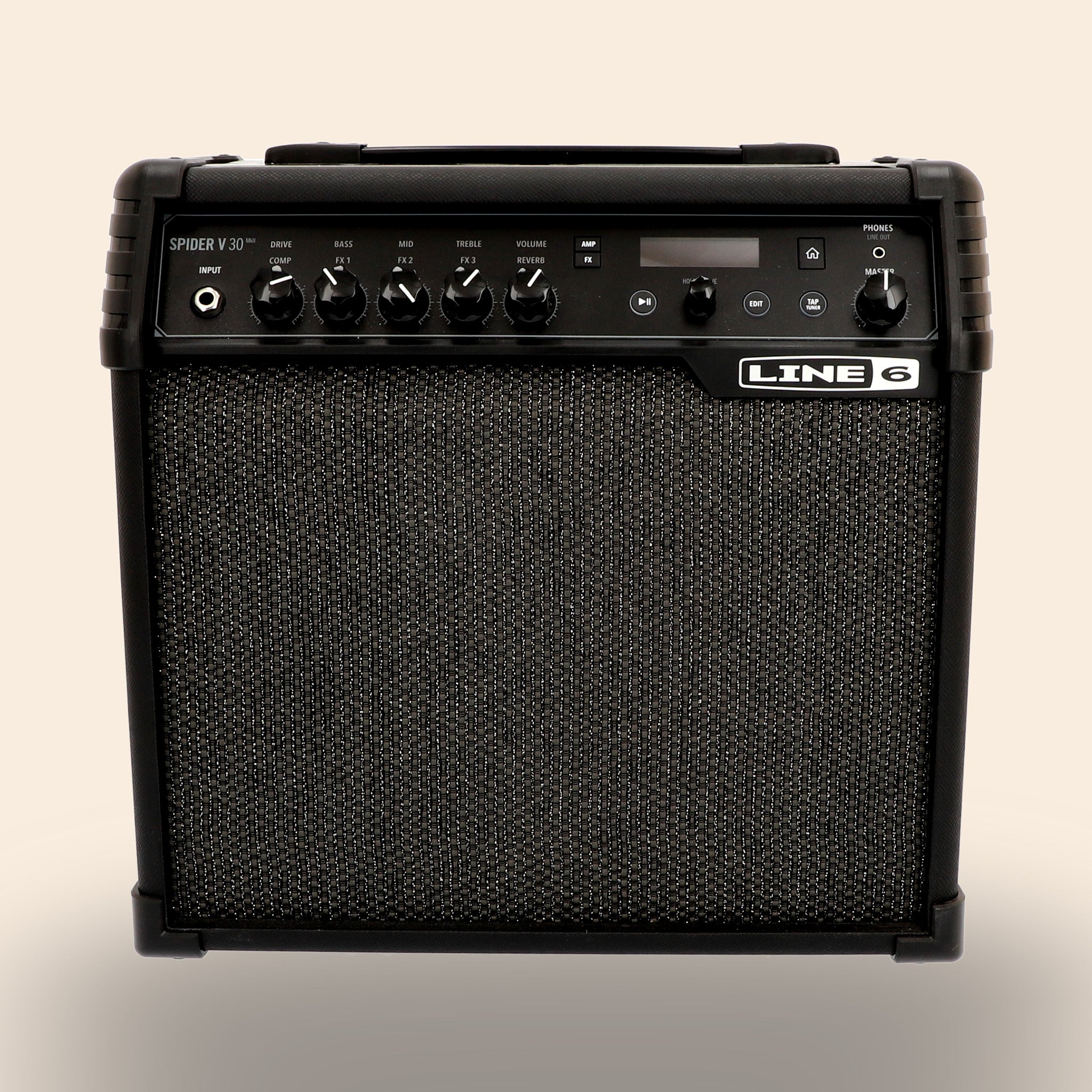 Gitarrenverstärker Line 6 Spider V 30 MKII in Schwarz.