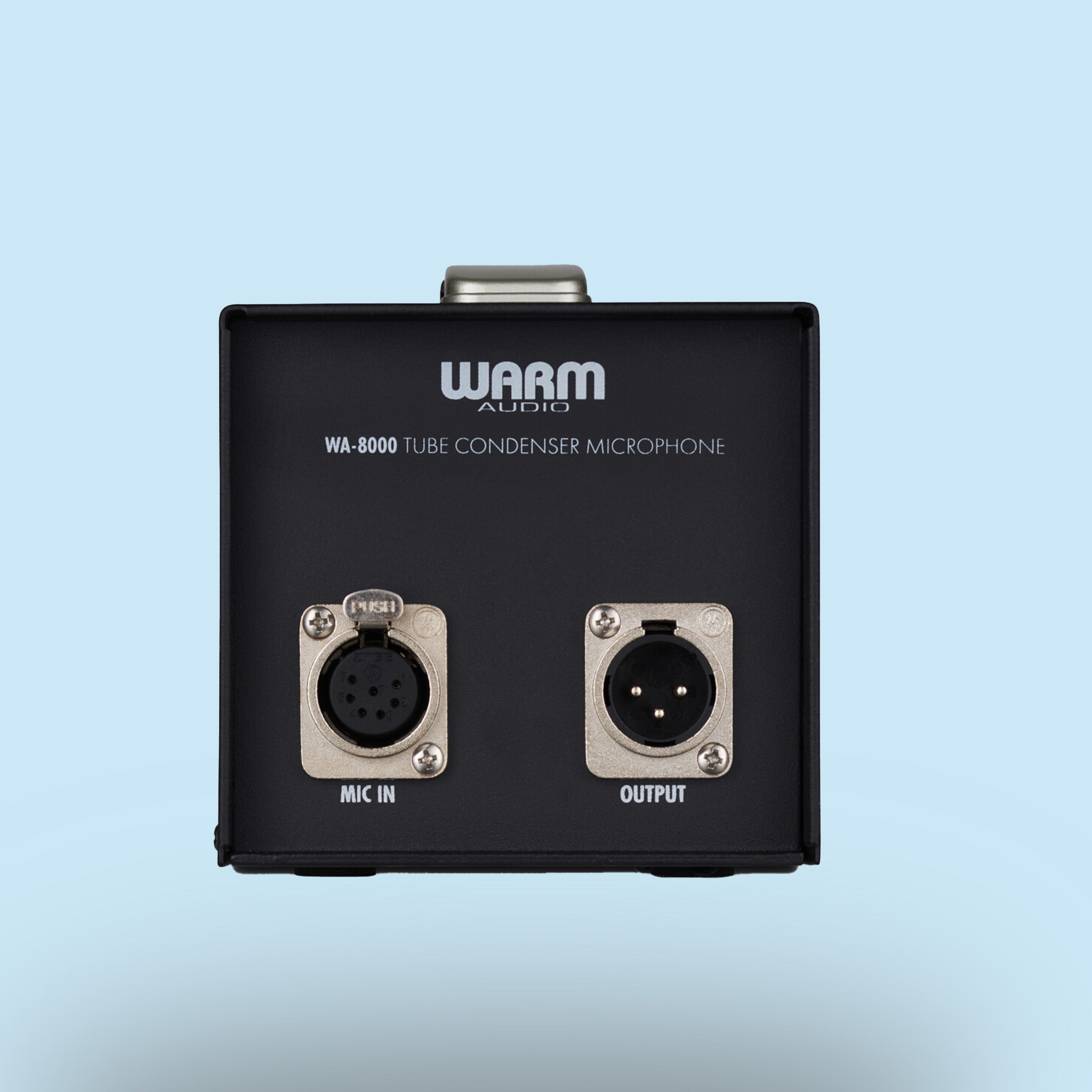 Mikrofon Warm Audio WA-8000 in Schwarz, Studio, Recording.