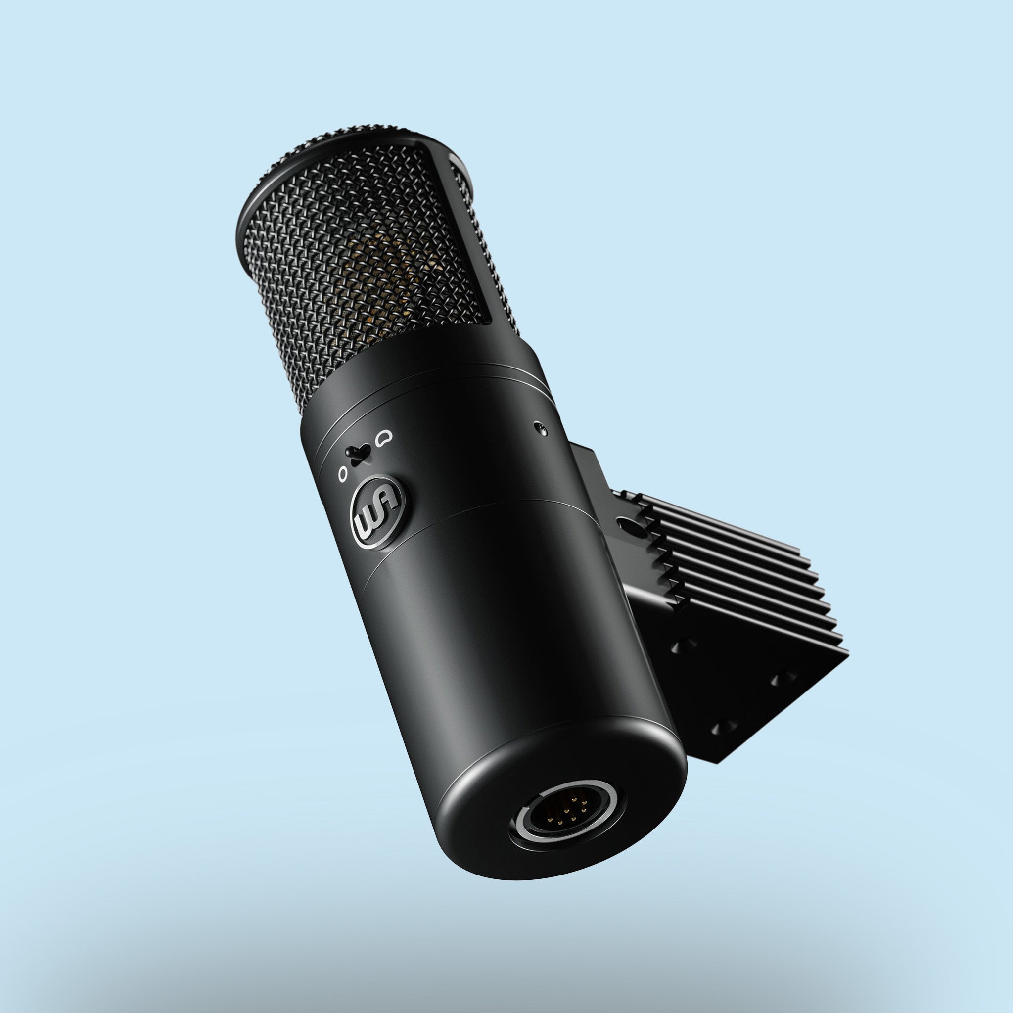 Mikrofon Warm Audio WA-8000 in Schwarz, Studio, Recording.