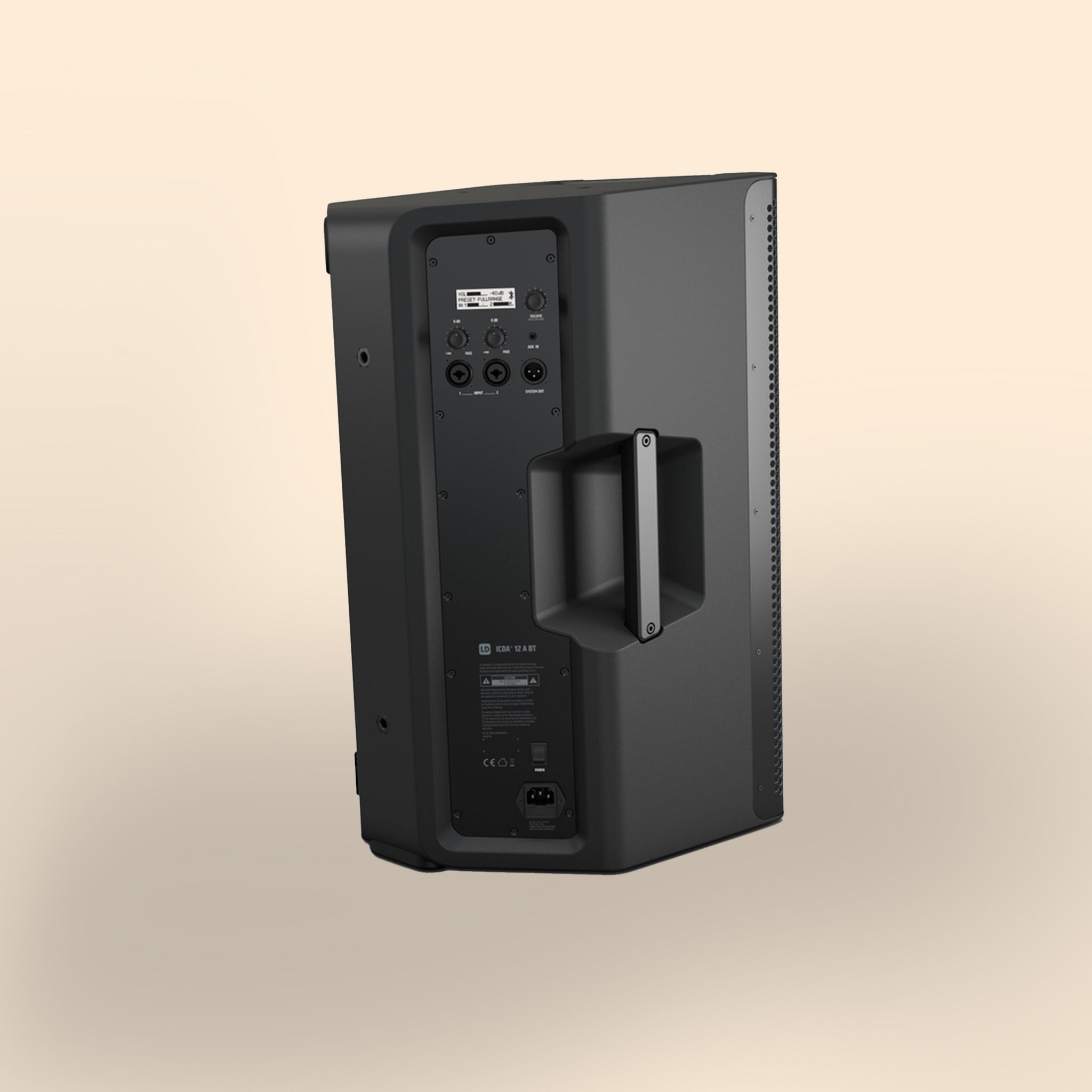 PA-Box LD Systems ICOA 12A BT in Schwarz, Live, DJ, Veranstaltung.