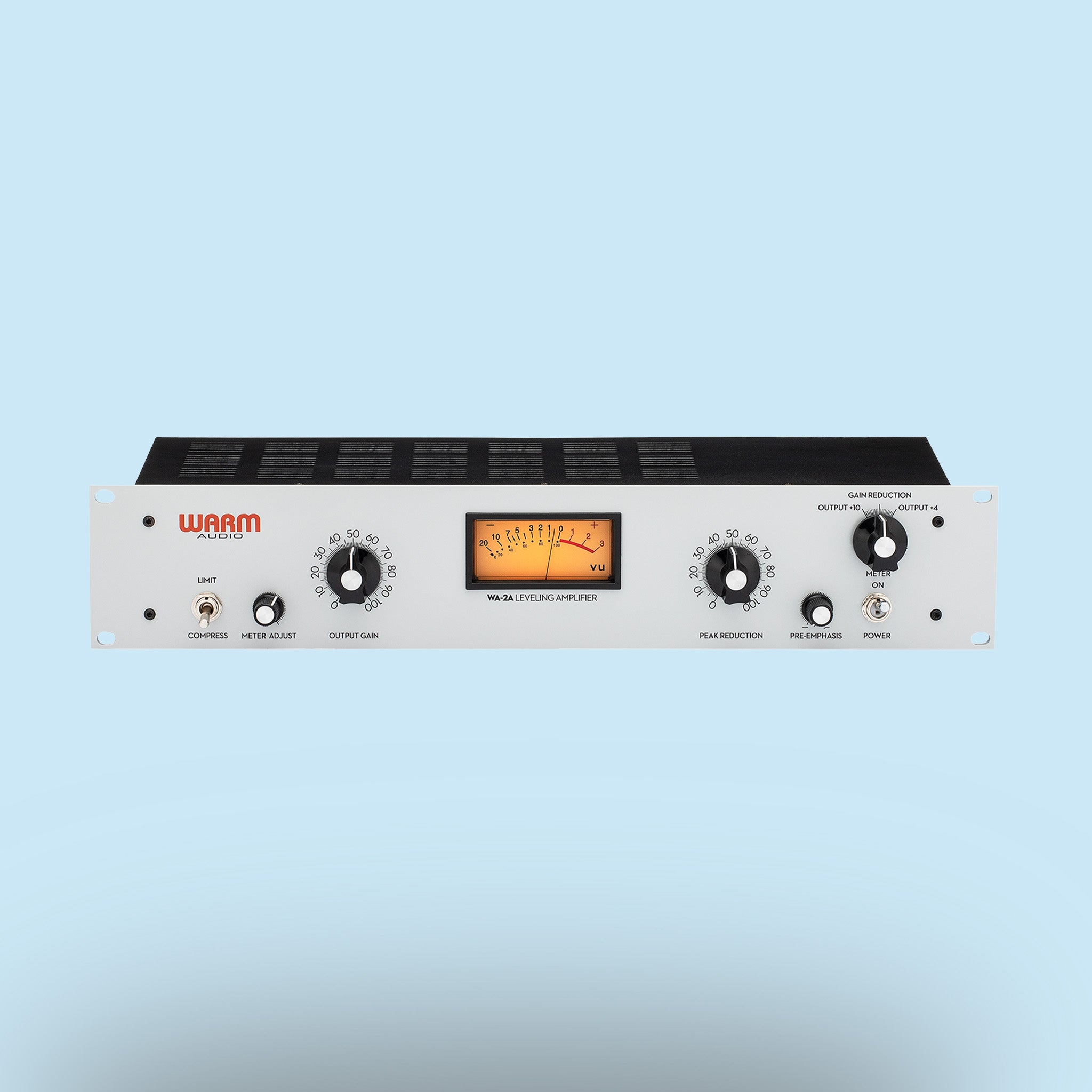 Röhren-Optokompressor Warm Audio WA-2A in Schwarz, Studio, Recording, Outboard.