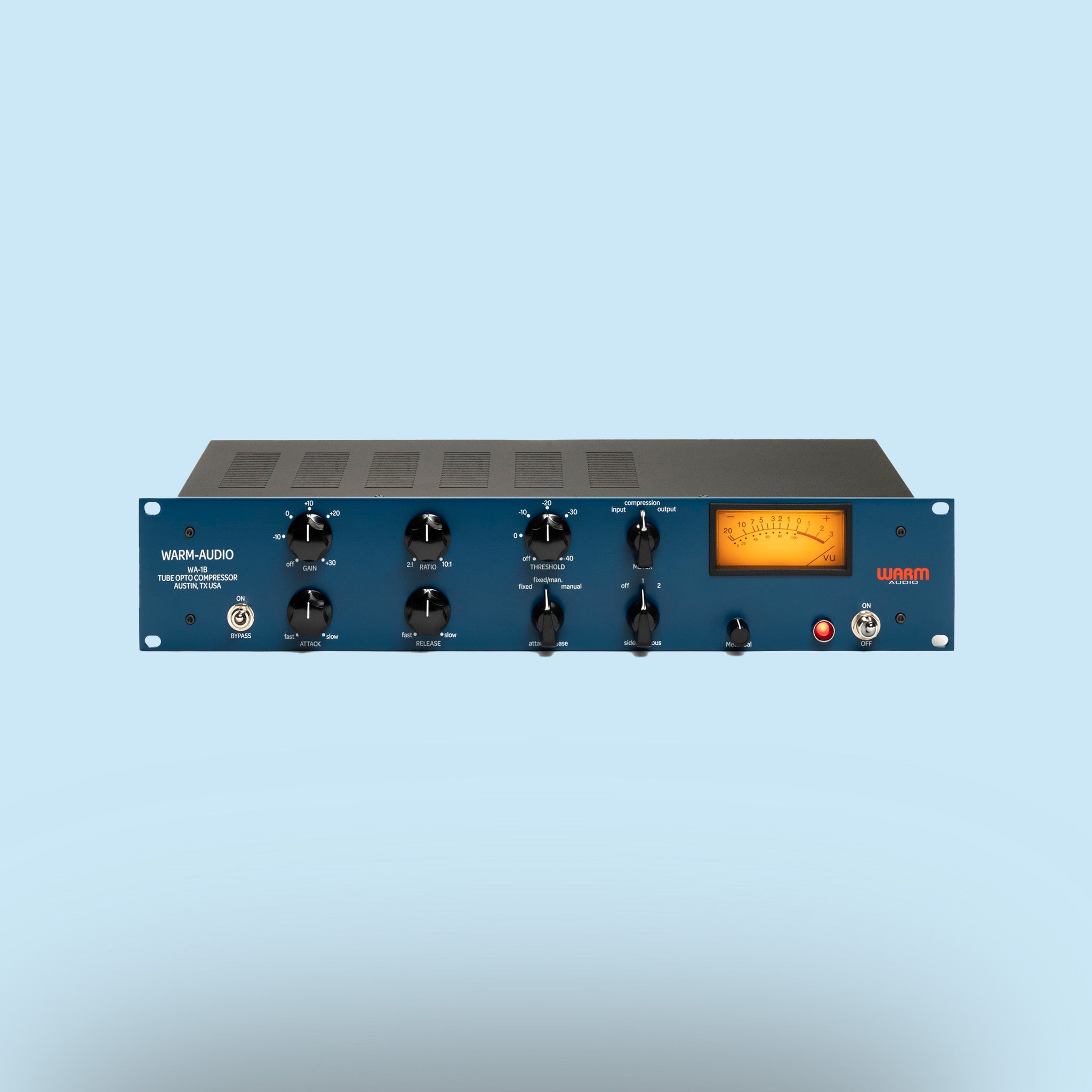 Röhrenkompressor Warm Audio WA-1B in Schwarz, Studio, Recording, Outboard.