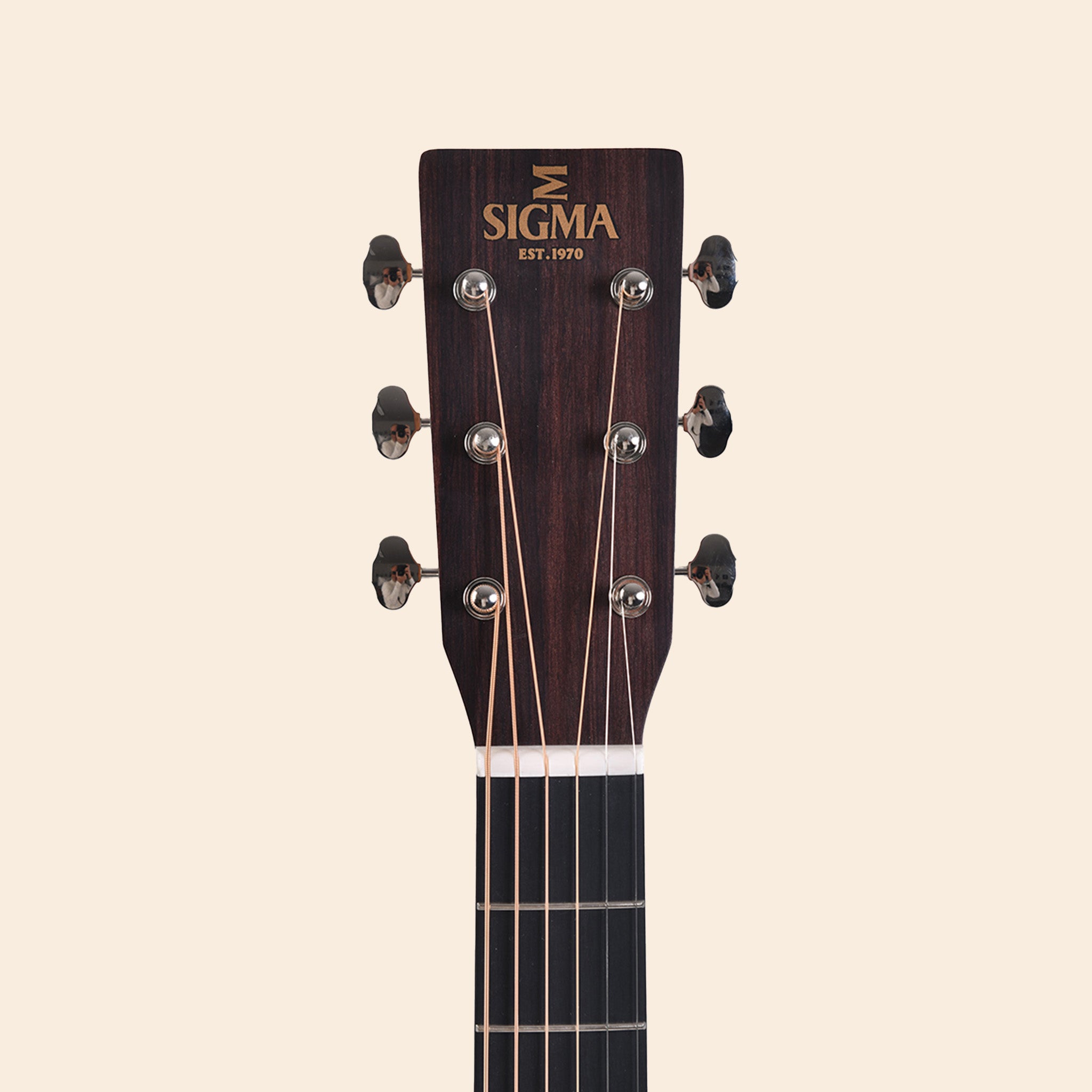 Westerngitarre Sigma SGPC-10E in Natur, Akustik, Live, Studio.