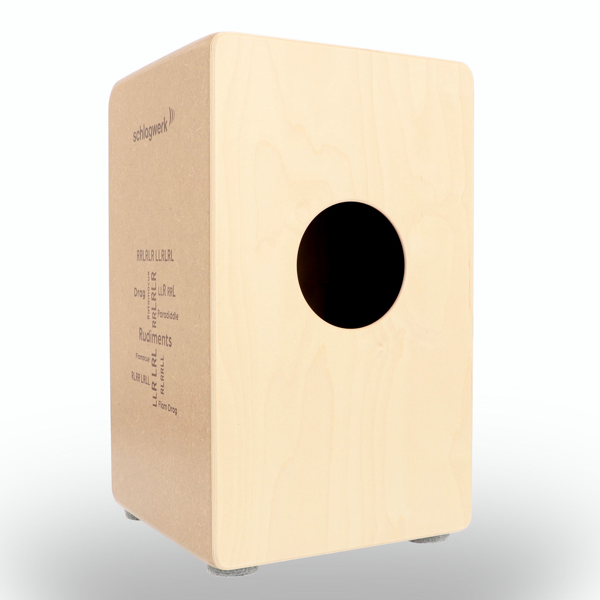 Cajon Schlagwerk Rudiments CP85 Styles in Naturholz