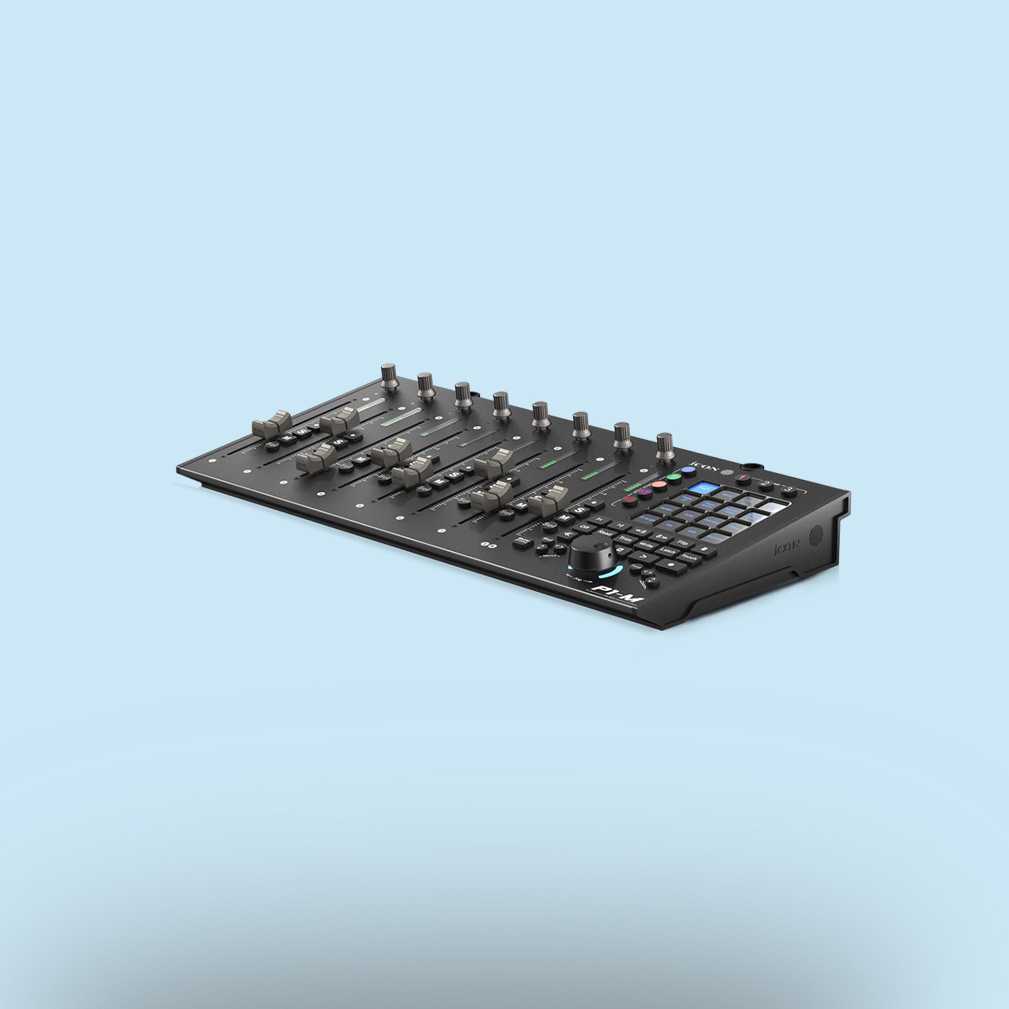 DAW-Controller iCON P1-M in Schwarz, Studio, DAW, Mixing.