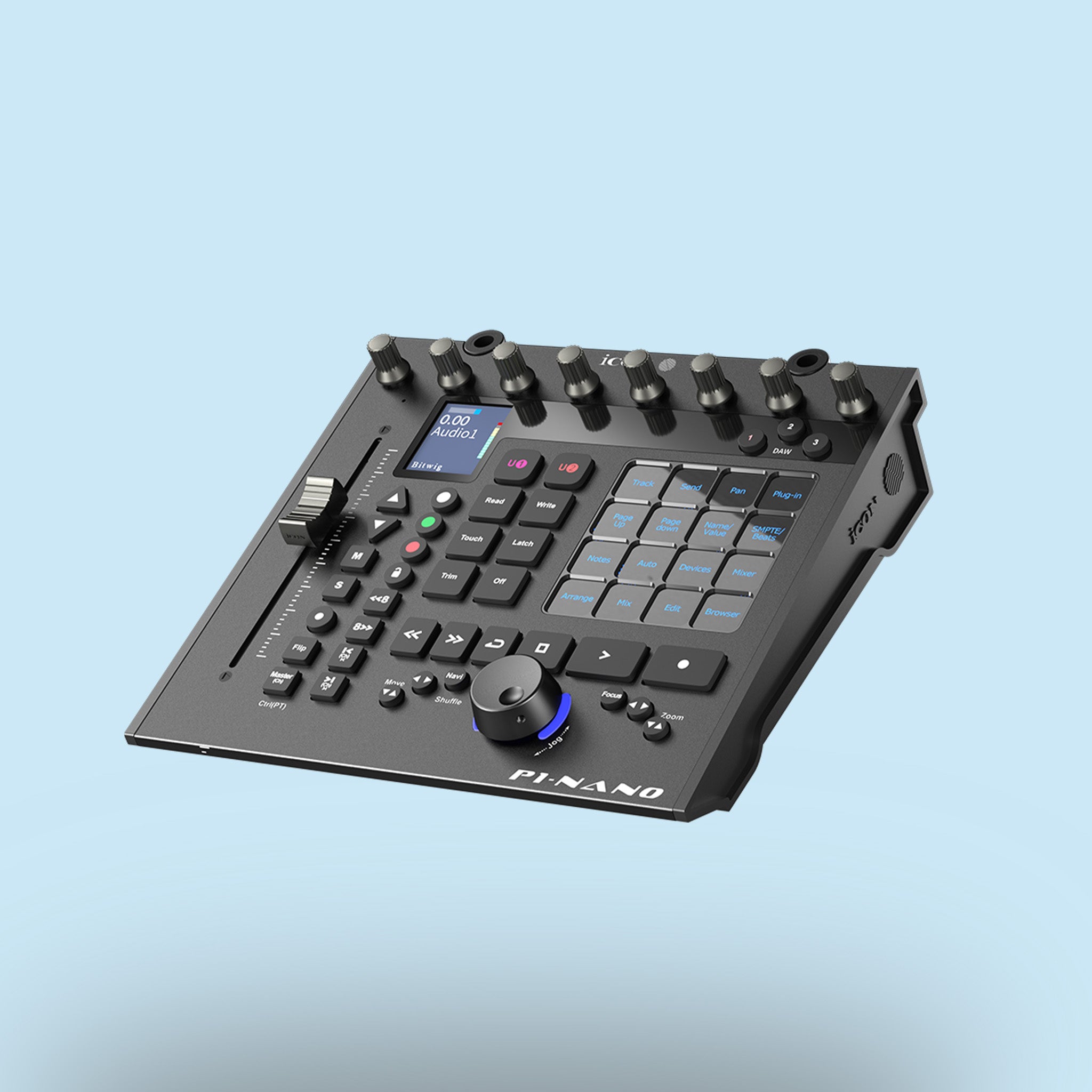 DAW-Controller iCON P1-Nano in Schwarz, Studio, DAW, Mixing.