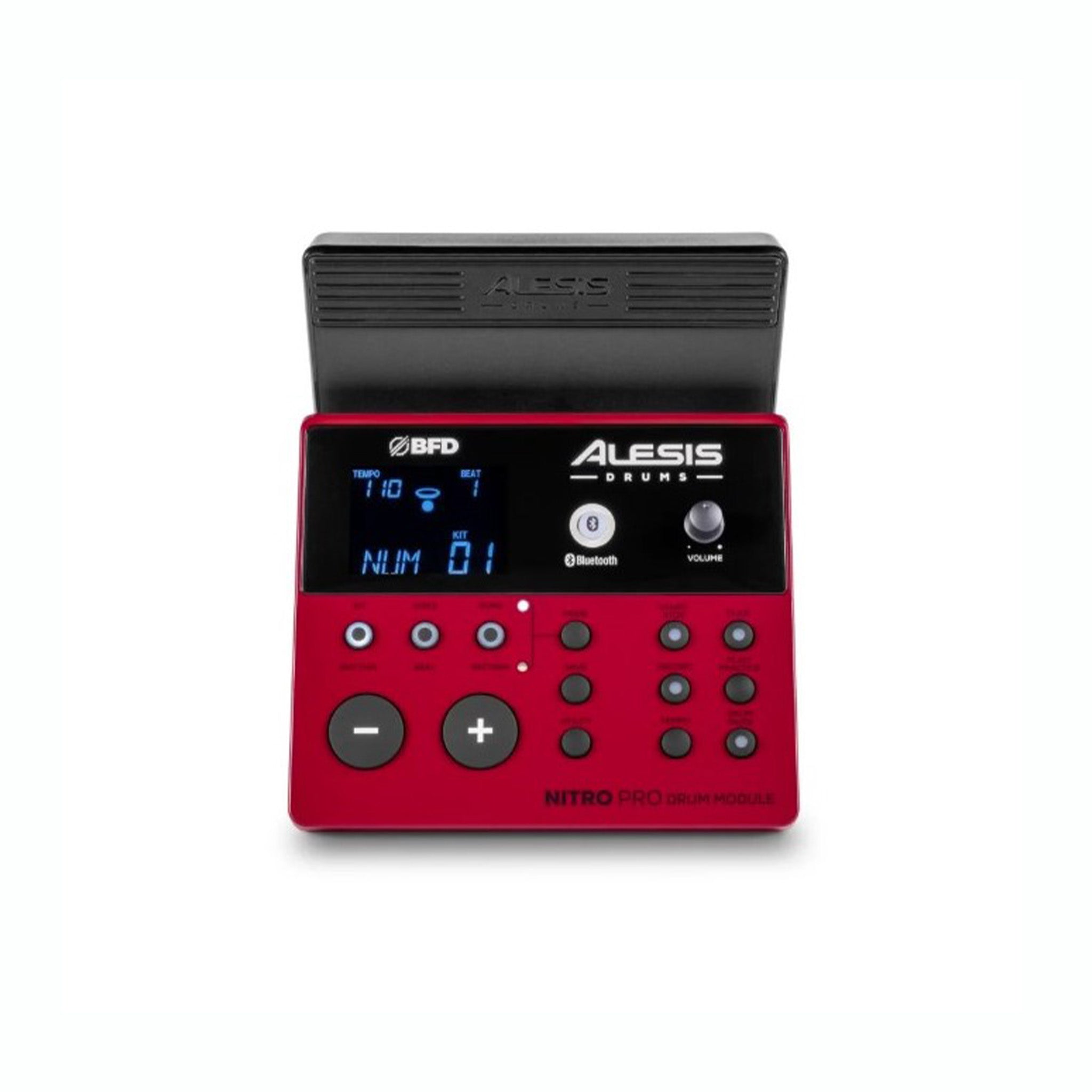 E-Drumset Alesis Nitro Pro Mesh Kit in Schwarz, Studio, Üben, Recording.