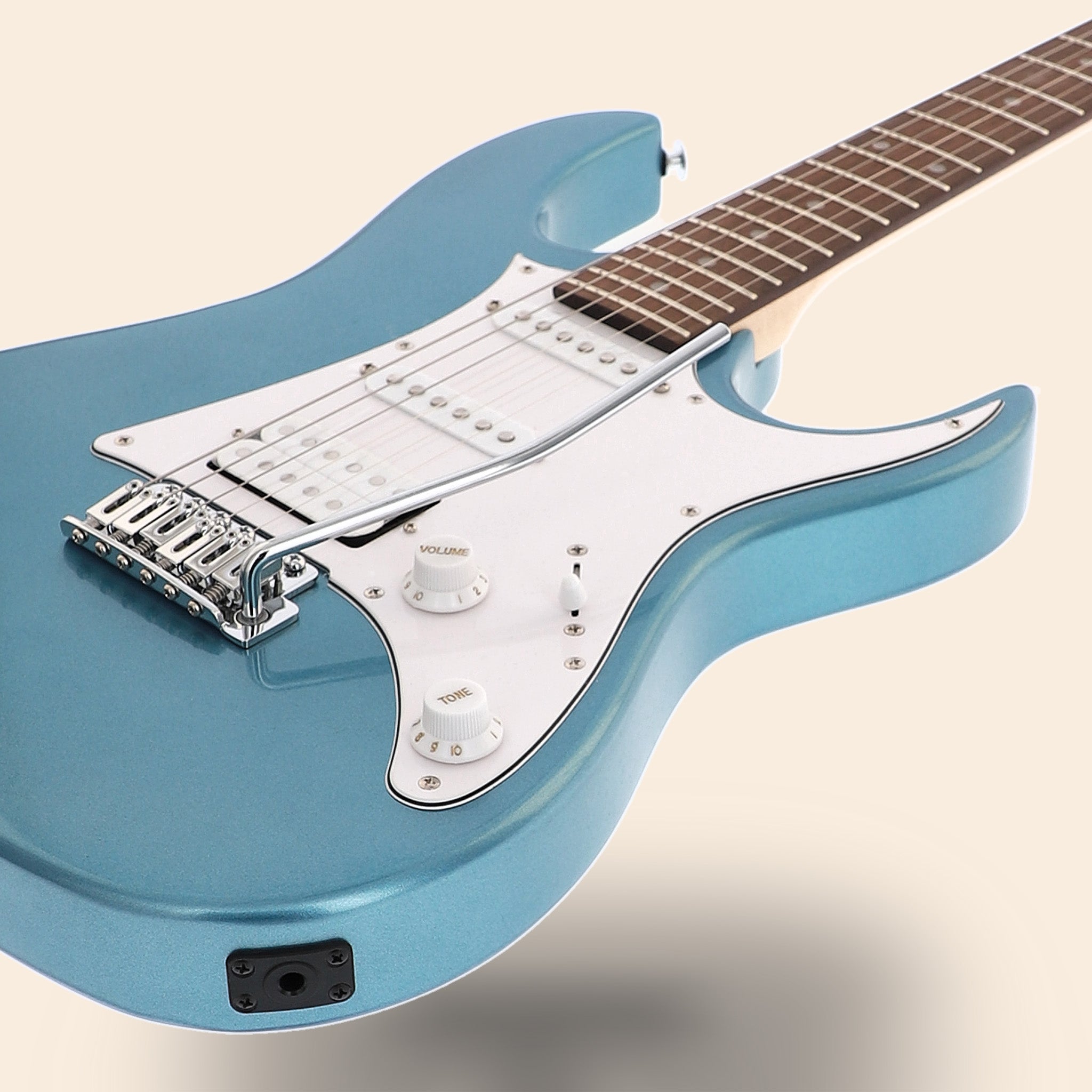E-Gitarre Ibanez GRX40 MLB in Blau.