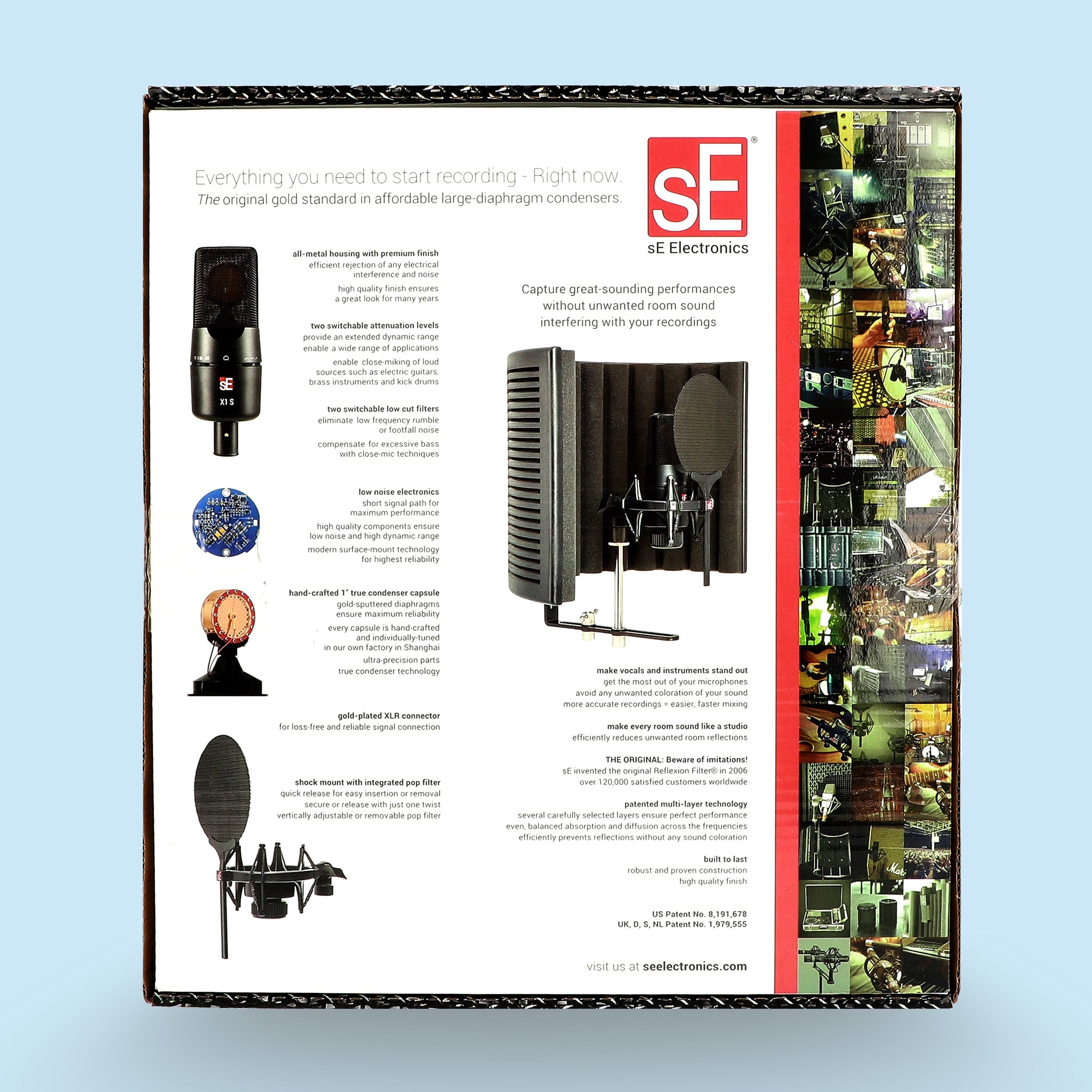 Mikrofon-Set sE Electronics X1 S Studio Set in Schwarz