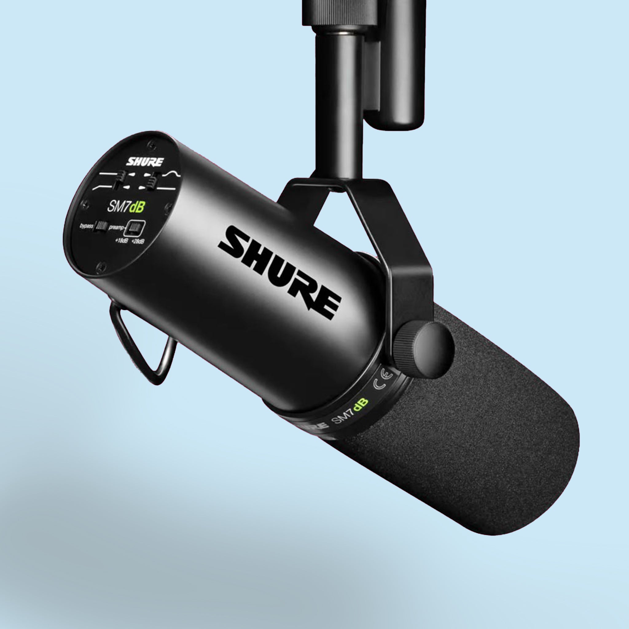 Mikrofon Shure SM7dB in Schwarz, Studio, Recording