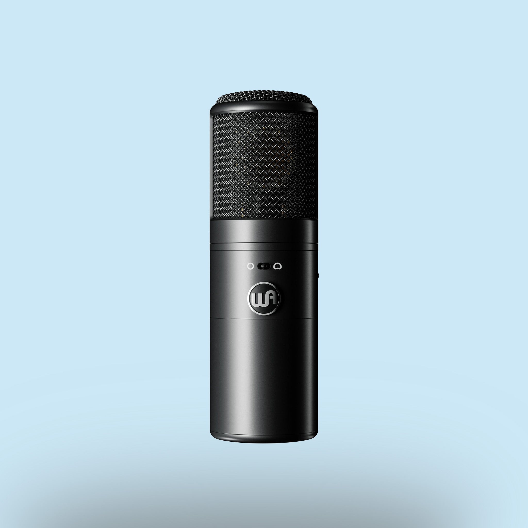 Mikrofon Warm Audio WA-8000 in Schwarz, Studio, Recording.