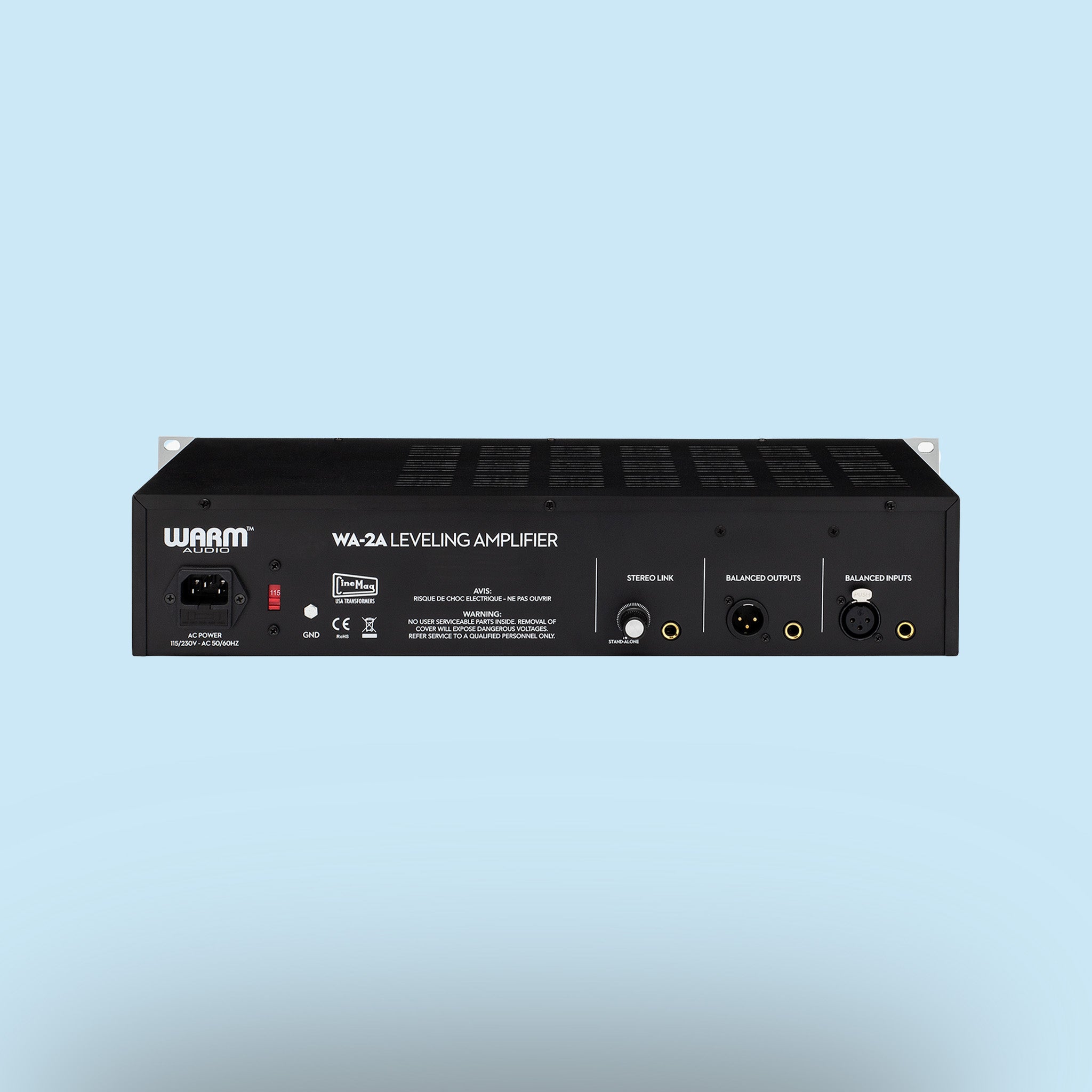 Röhren-Optokompressor Warm Audio WA-2A in Schwarz, Studio, Recording, Outboard.